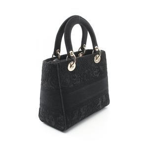 Dior Black D-Lite Handbag Lady Medium